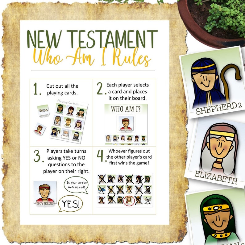 Who Is It Game for the New Testament INSTANT DOWNLOAD image 2