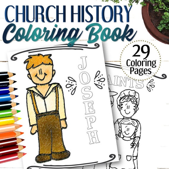 Church History Coloring Pages 29 Pages Instant Download Etsy