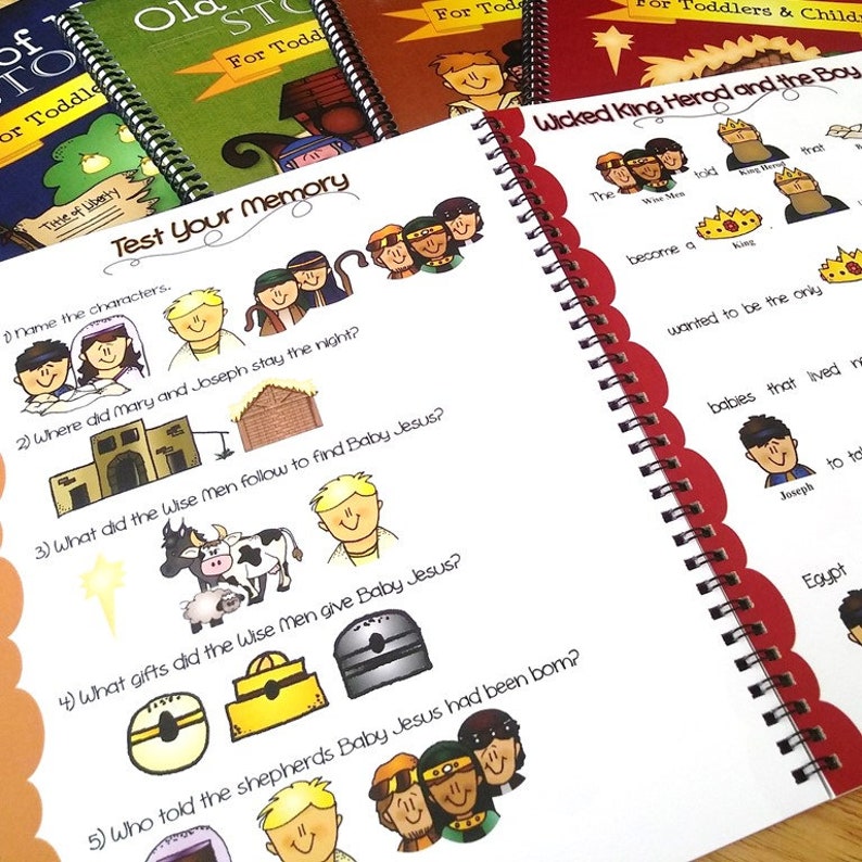 Printed & Bound Scripture Stories and Questions for Kids image 9