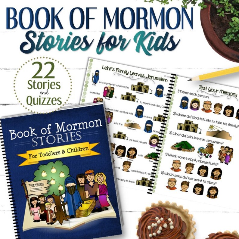 Printed & Bound Scripture Stories and Questions for Kids Book of Mormon