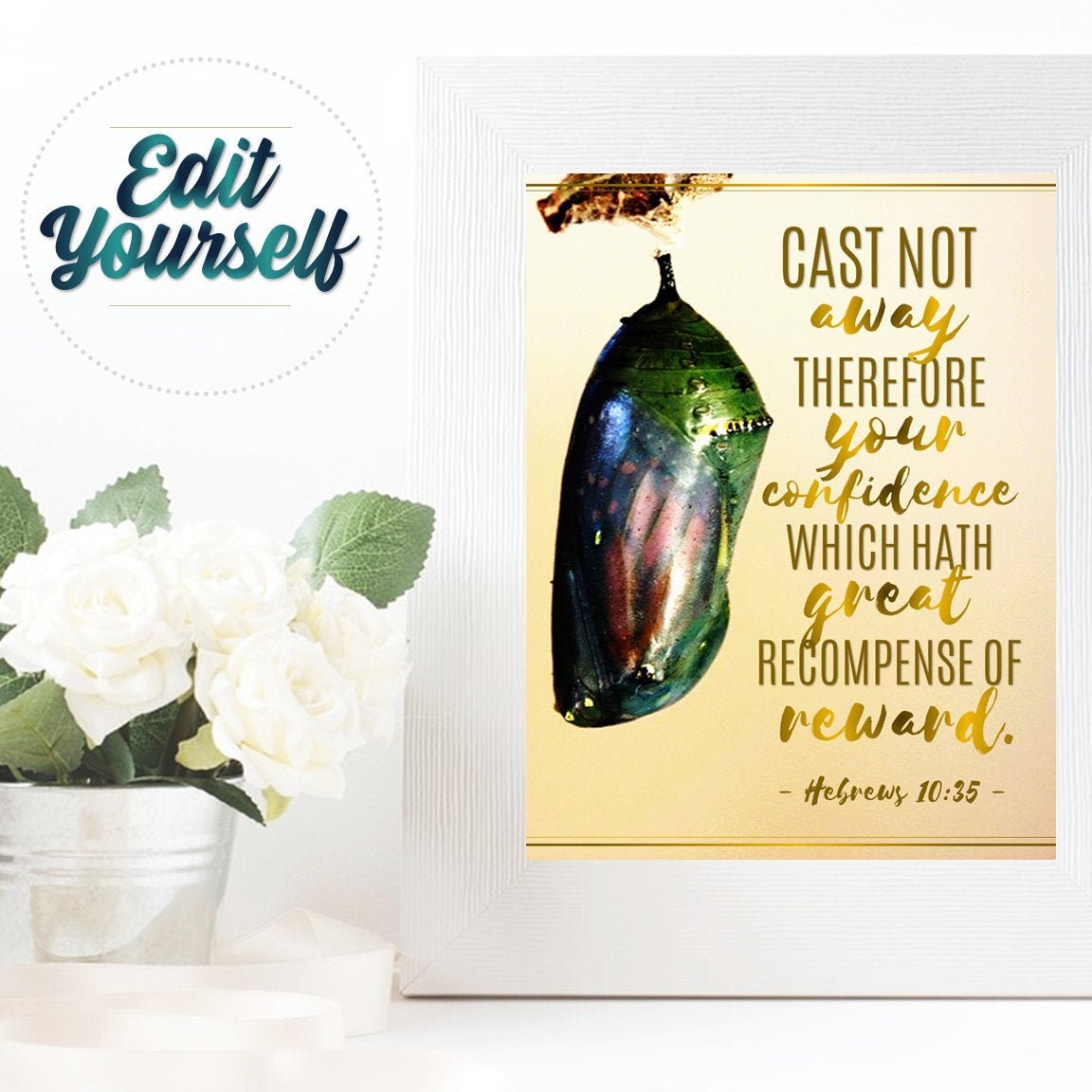 EDITABLE Cast Not Away Your Confidence Printable INSTANT Etsy