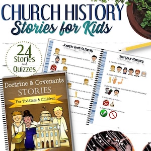 Printed & Bound Scripture Stories and Questions for Kids Church History