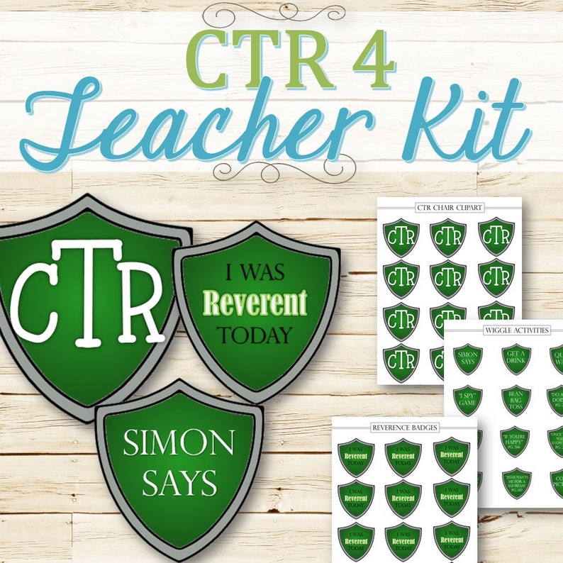 EDITABLE CTR 4 Teacher Kit INSTANT Download image 3