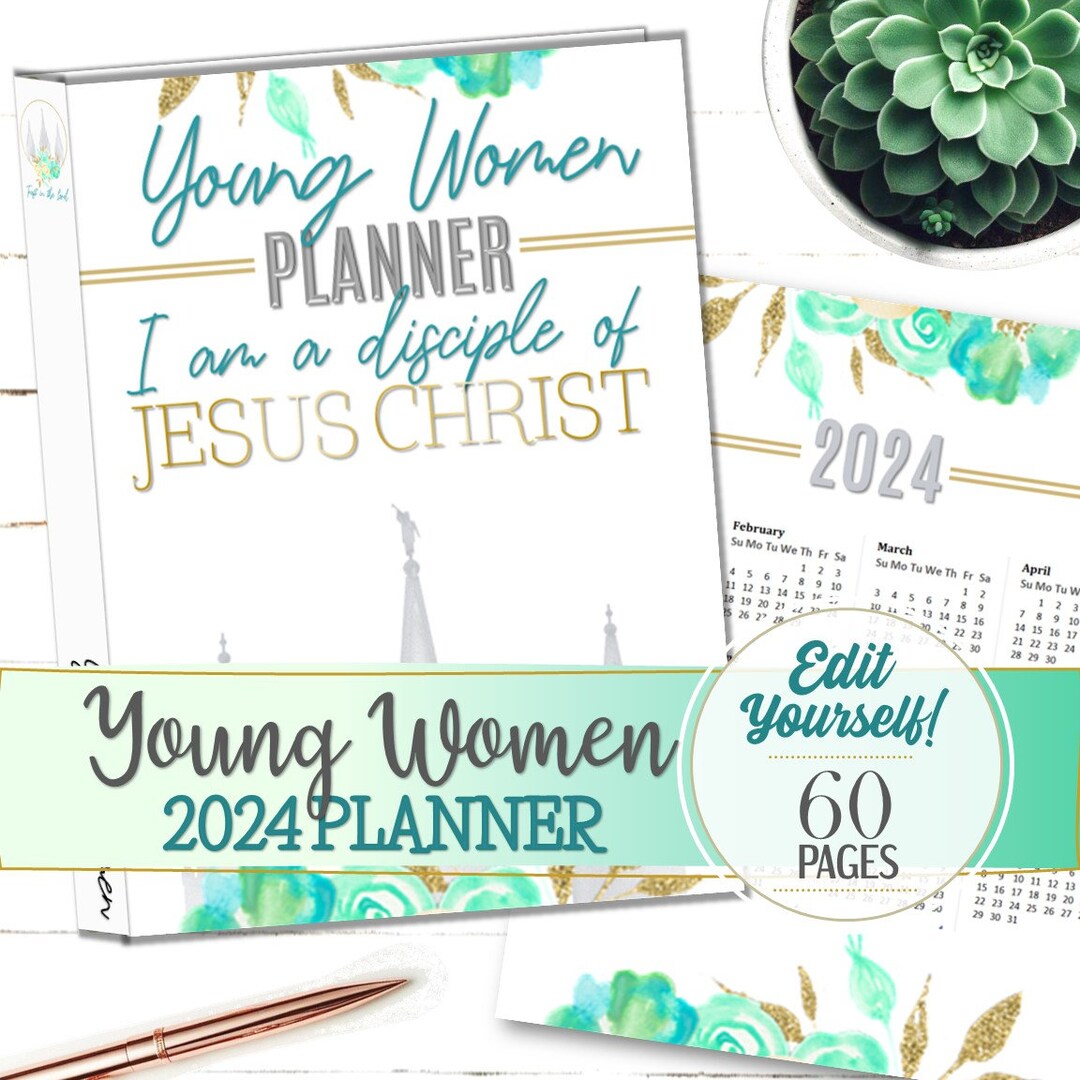 EDITABLE 2024 YW Presidency Planner Instant Download Etsy