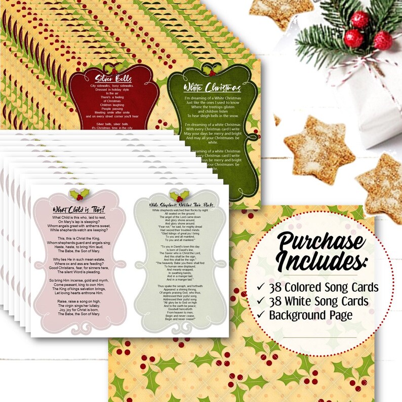 EDITABLE Name That Carol by the Lyrics INSTANT DOWNLOAD - Etsy