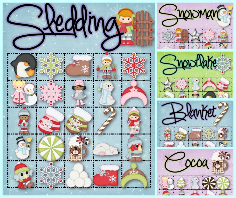 30 Winter Bingo Cards - INSTANT DOWNLOAD - Etsy