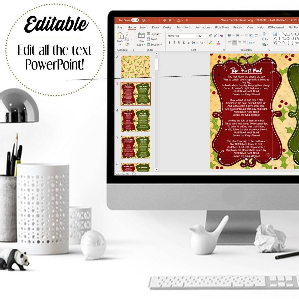 EDITABLE Name that Carol by the Lyrics INSTANT DOWNLOAD | Etsy