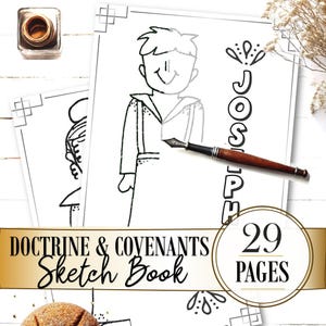 Doctrine and Covenants / D&C / Church History Sketch Book (29 Pages) - INSTANT DOWNLOAD