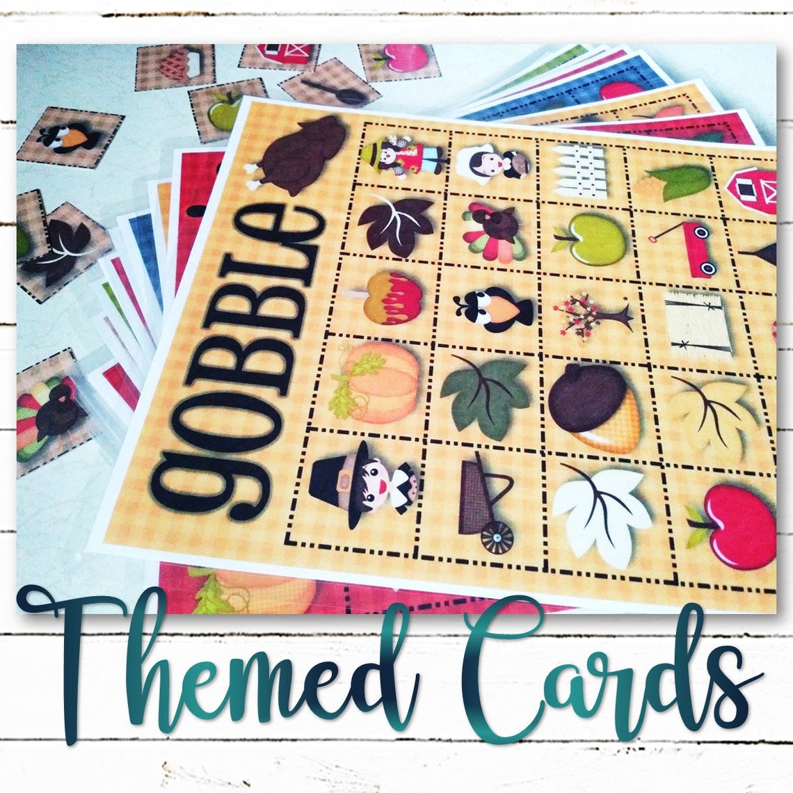 30 Laminated Themed Bingo Cards Printed Version Etsy