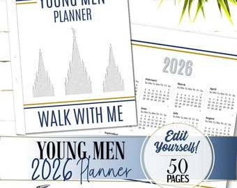 Planificador editable para la presidencia de la YM 2026 - Descarga instantánea