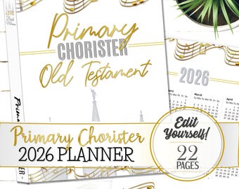 Planificador para coristas de primaria 2026 (Ven, sígueme - Antiguo Testamento) - DESCARGA INSTANTÁNEA