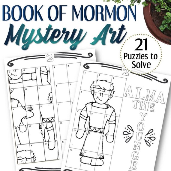 Book Of Mormon Mystery Art 21 Pages Instant Download Etsy