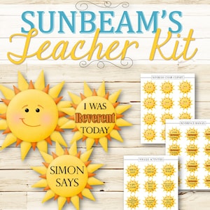 EDITABLE Sunbeams Teacher Kit INSTANT DOWNLOAD image 3