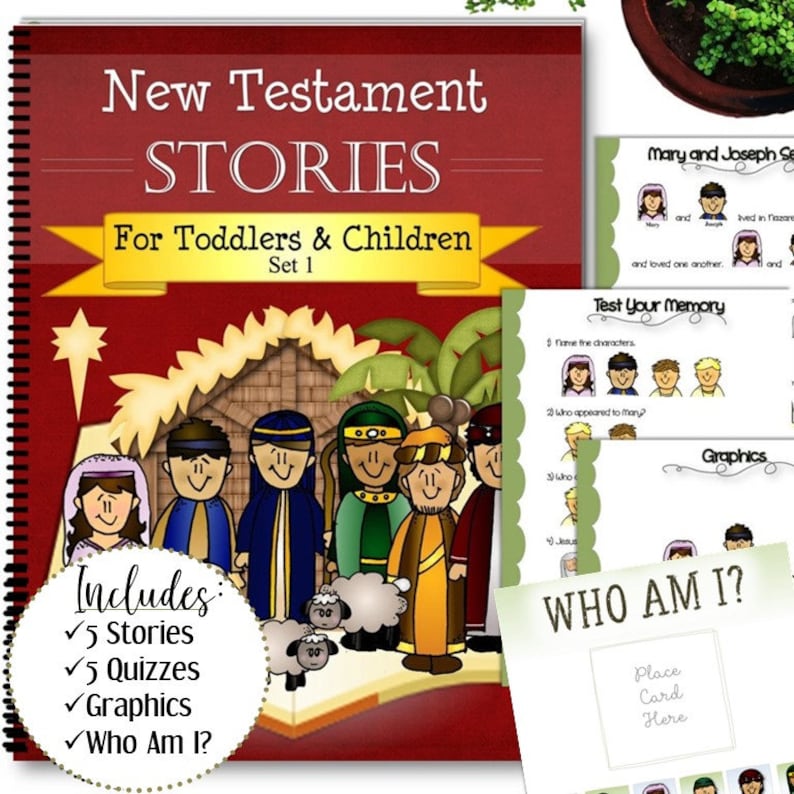 Complete New Testament Stories For Toddlers and Children INSTANT DOWNLOAD image 3