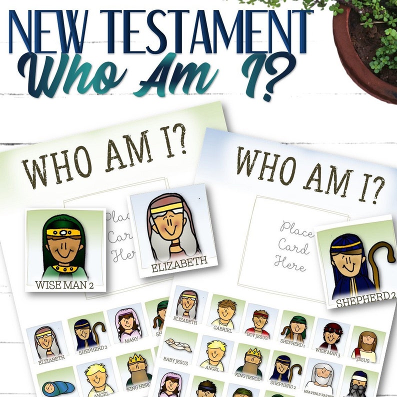 Who Is It Game for the New Testament INSTANT DOWNLOAD image 1