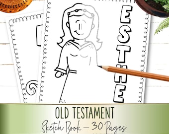 Cuaderno de bocetos del Antiguo Testamento (30 páginas) - DESCARGA INSTANTÁNEA
