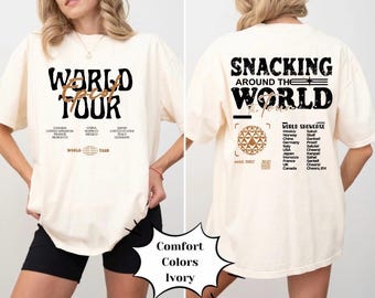 Snacking Around The World T-Shirt: Epcot World Showcase Comfort Colors
