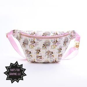 Pochete Jumbo Casal de Ratos Mágicos | Bolsa de Cintura Parque Temático | Bolsa Passeios de Ratos Mágicos