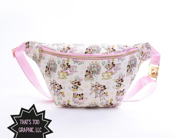 Magical Mouse Couple Jumbo Fanny Pack: Theme Park Belt Bag