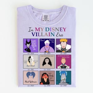 In My Villain Era Song Lyrics Shirt | Unique Magical Vacation Shirt | Girly Villain Park Shirt