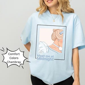 Triff mich um Mitternacht Cinderella Shirt, Comfort Farben, Magical Parks Shirt