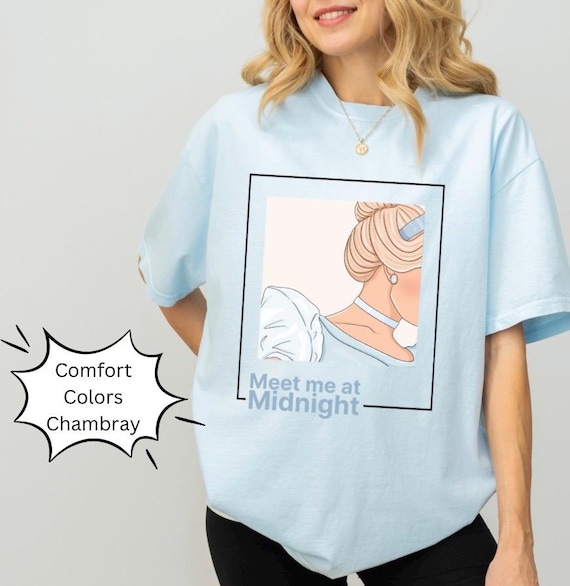 Meet Me At Midnight Cinderella Shirt, Comfort Colors, Magical Parks Shirt