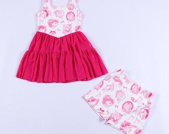 Magical Pink Princesses Mesh Tutu Adult and Youth Active Dress | Magical Vacation Athletic Dress | Mama and Mini Active Set