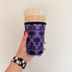 Magical Haunted Wallpaper Coffee Sleeve Koozie