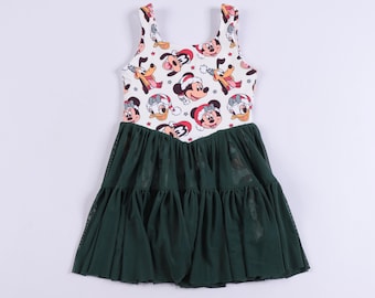 PREORDER Magical Merry Mouse Friends Mesh Tutu Theme Park Mama and Mini Active Dress