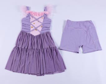 Magical Tower Princess Mesh Tutu Adult and Youth Active Dress | Magical Vacation Athletic Dress | Mama and Mini Active Set