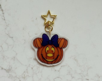 Magical Mouse Pumpkin Bag Charm: Halloween-themaparksleutelhanger