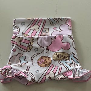 Magical Park Snacks Toddler Ruffle Shorts Theme Park Toddler Outfit