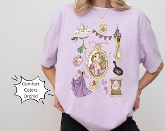 Coquette Magical Tangled Princess Shirt | Unique Magical Vacation Shirt | Princess Park Shirt
