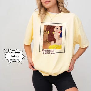 Enchanted To Meet You Rose Princess  Shirt | Unique Magical Vacation Shirt | Beast Princess Park Shirt