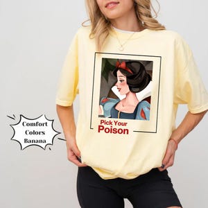 Camiseta &quot;La Princesa Más Bella&quot; con tu Princesa Venenosa / Camiseta de Vacaciones Mágicas Únicas