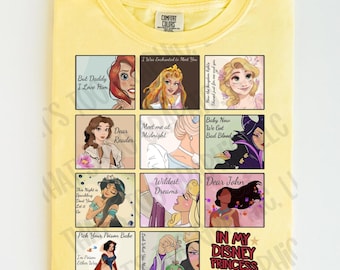 In My Princess Era Songtekst-shirt | Uniek magisch vakantieshirt | Girly parkshirt prinses