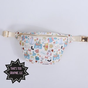 Pochete Jumbo do Pooh, o Melhor Dia Mágico de Todos | Bolsa de Cintura do Parque Temático | Bolsa Mágica do Mouse Rides