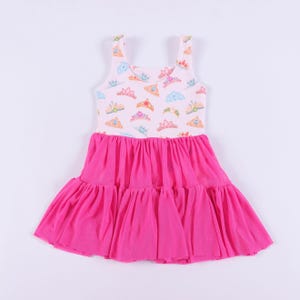 Magical Princess Crowns Twirl Girls Tutu Active Dress | Magical Girls Activewear
