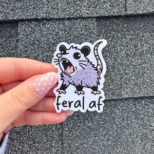 Feral AF sticker!