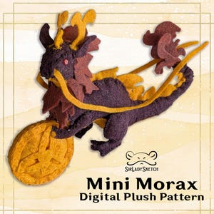 DIGITAL PDF -  DIY Mini Morax Plush Sewing Pattern | Zhongli | Genshin Impact