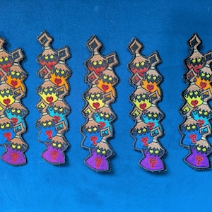 "Herzlose Lesezeichen ""Kingdom Hearts"" - gestickt."