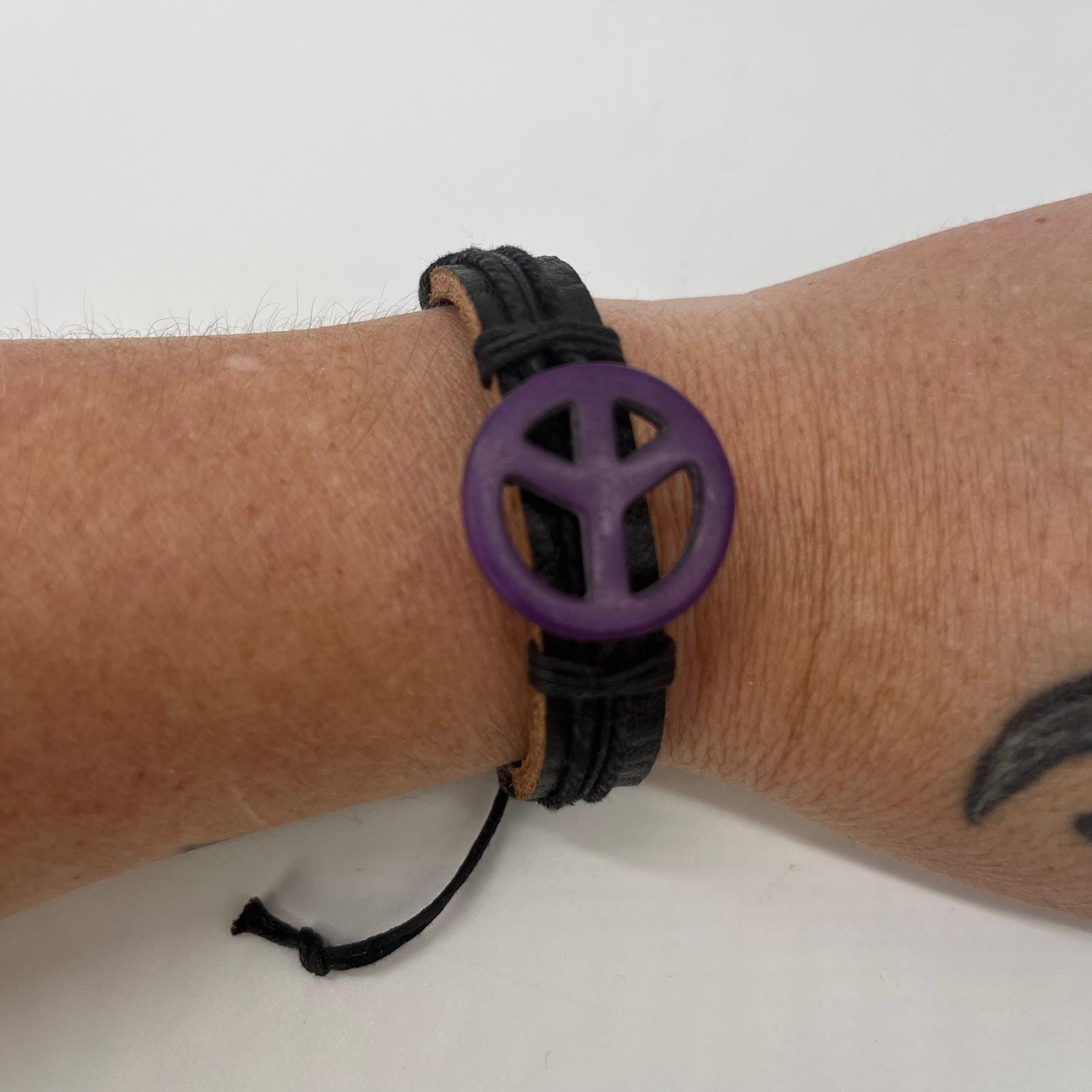 90s Leather Bracelet - Etsy