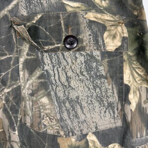 Vtg Jerzees Outdoors Mossy Oak Break-Up Camo Cargo Pants Mens Lg Utility image 8