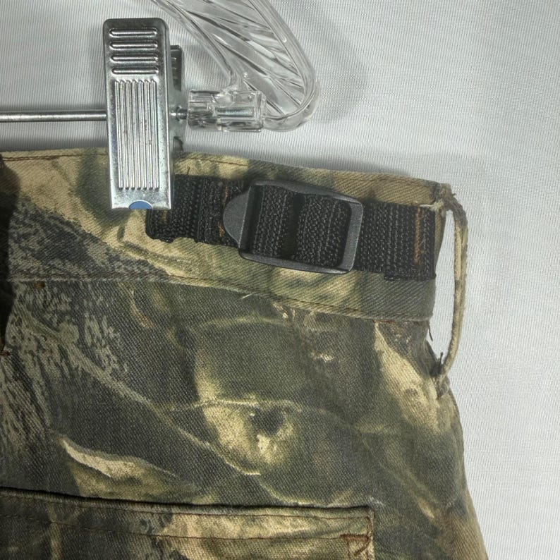 Vtg Jerzees Outdoors Mossy Oak Break-Up Camo Cargo Pants Mens Lg Utility image 7