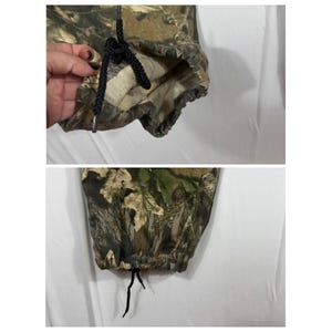 Vtg Jerzees Outdoors Mossy Oak Break-Up Camo Cargo Pants Mens Lg Utility image 6