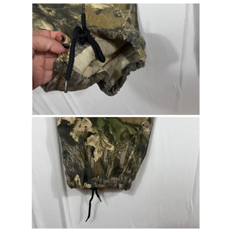 Vtg Jerzees Outdoors Mossy Oak Break-Up Camo Cargo Pants Mens Lg Utility image 6