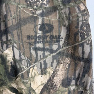 Vtg Jerzees Outdoors Mossy Oak Break-Up Camo Cargo Pants Mens Lg Utility image 4
