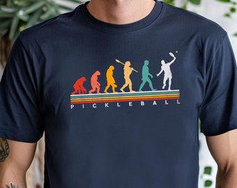 Pickleball Evolution T-Shirt: Funny Darwin Sport Tee