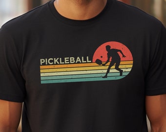Vintage Style Pickleball T-Shirt: Retro Sporty Tee