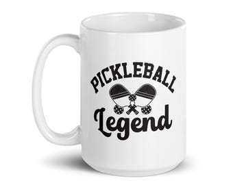 Pickleball Legend Mug: Funny Sports Coffee Cup